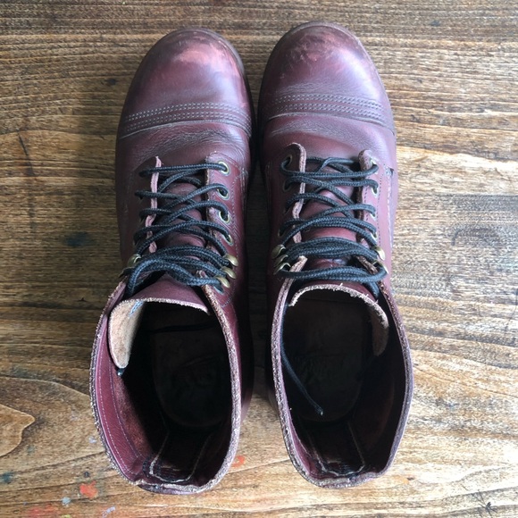 Red Wing Redwing Iron Ranger Oxblood Leather Boots - Picture 3 of 8